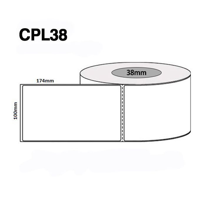 CPL38 100 X 174MM 38MM CORE 330/ROLL