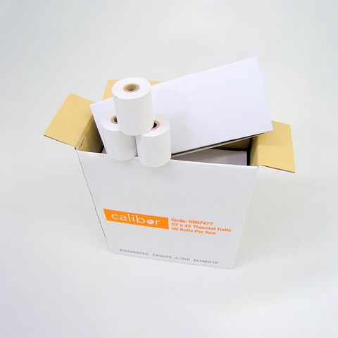 Calibor Thermal Paper 57x47mm 50 Rolls/Box