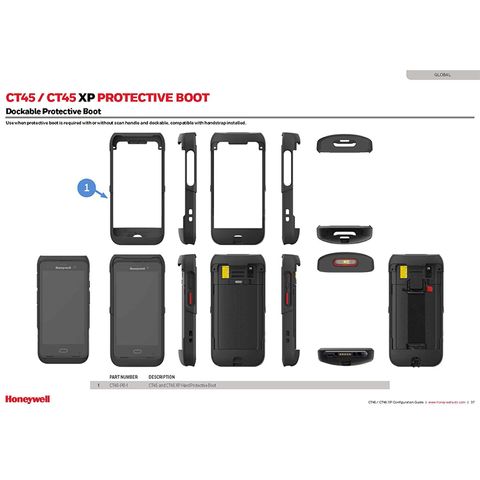 HONEYWELL CT45 AND CT45XP HARD PROTECTIVE BOOT