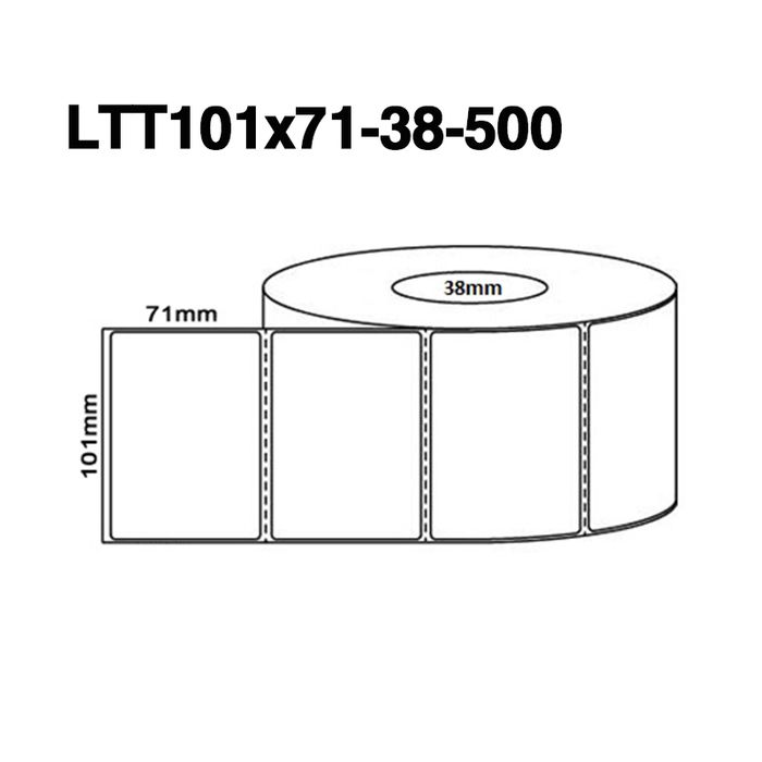 LTT101X71MM 38MM CORE 500/ROLL