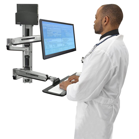 ERGOTRON LX SIT-STAND WALL MOUNT SYSTEM SMALL CPU HOLDER