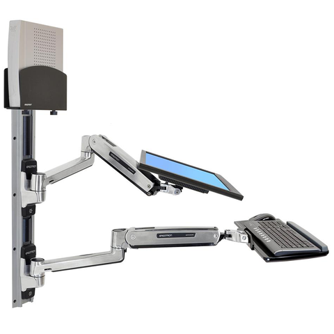 ERGOTRON LX SIT-STAND WALL MOUNT SYSTEM SMALL CPU HOLDER