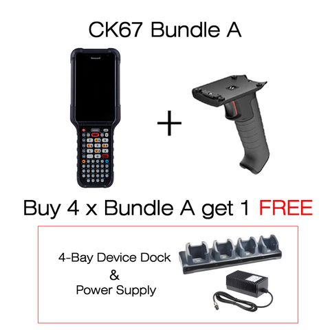 Honeywell CK67 ANDROID 8G/128GB 51KY 2D-FLEX WLAN BUNDLE-A