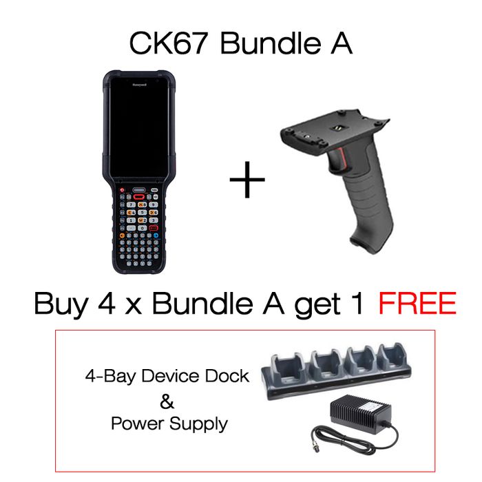 Honeywell CK67 ANDROID 8G/128GB 51KY 2D-FLEX WLAN BUNDLE-A
