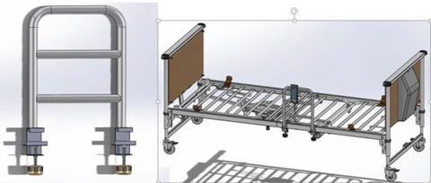 Clamp On Bedrail For BH-989 Bed