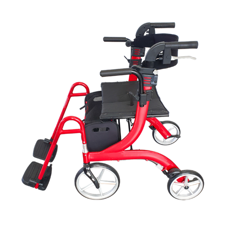 AL-208S-063 Ellipse Lite 2 way Rollator Red