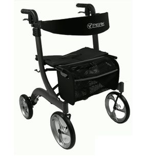 Ellipse Lite Aluminium Rollator - Black Medium