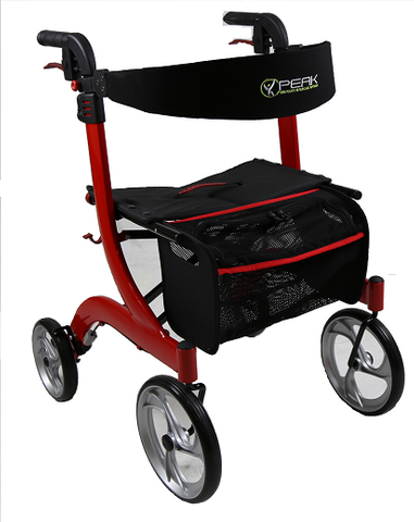 Ellipse Litealuminium Rollator - Red Small