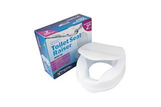 Peak Toilet Seat Raiser 100Mm With Lid And Clips