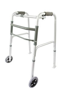 Peak Deluxe Folding Walker With Wheels And Skis