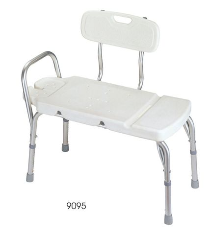 Peak Alum Deluxe Transfer Bath Bench With Back 9346376012775