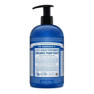 Dr Bronners 4 In 1 Sugar Peppermint Pump Soap - 710ml