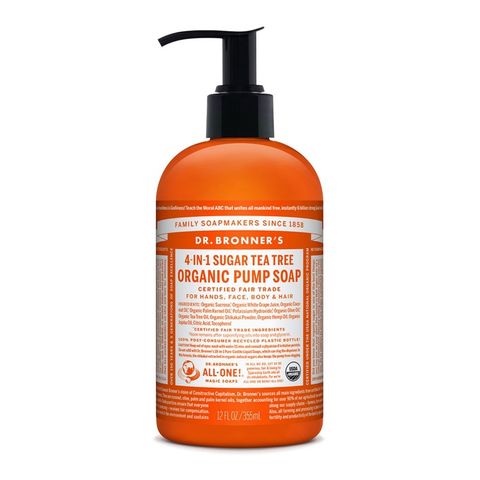 Dr Bronners 4 In 1 Sugar Tea Tree Pump Soap - 355ml