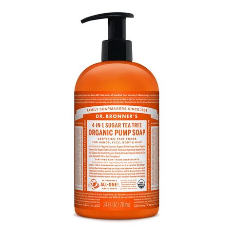 Dr Bronners 4 In 1 Sugar Tea Tree Pump Soap - 710ml