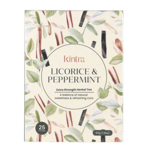 Kintra Licorice and Peppermint Tea - 25 Tea Bags 50g