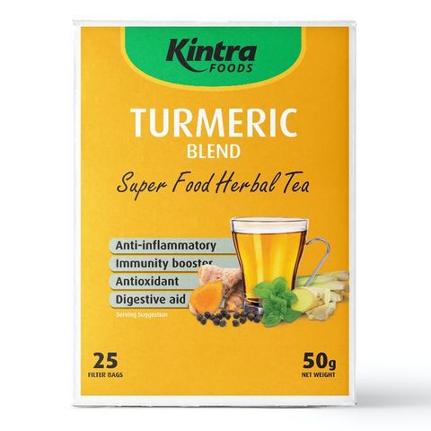 Kintra Tumeric Herbal Blend - 25 Tea Bags 50g