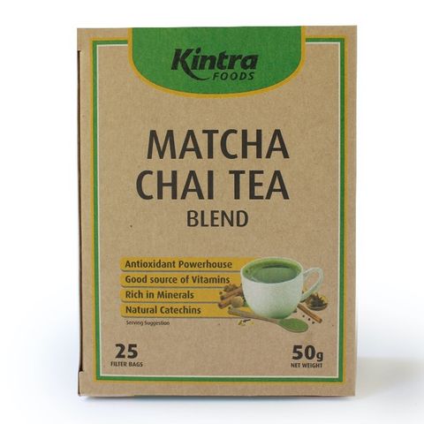 Kintra Matcha Chai Tea - 25 Tea Bags 50g