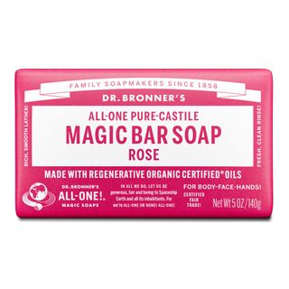 Dr Bronners Rose ALL-ONE Pure-Castile Magic Bar Soap 140g