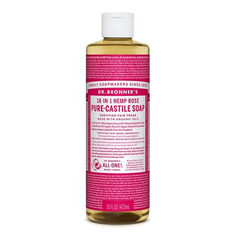 Dr Bronners Rose Oil Castile Liquid Soap 473ml