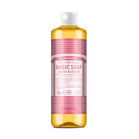 Dr Bronners Cherry Blossom 18-in-1 Pure-Castile Magic Soap 473ml