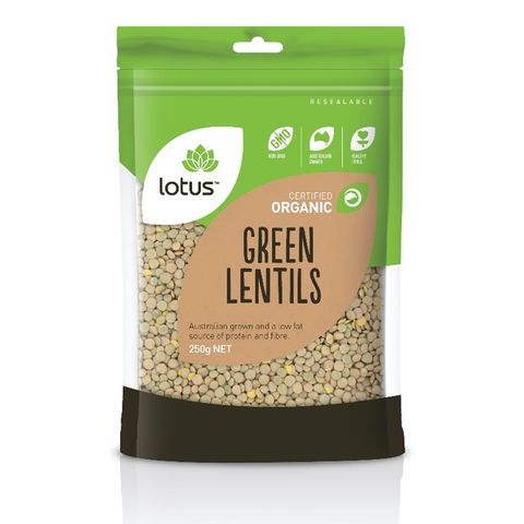 Lotus Organic Green Lentils - 250g