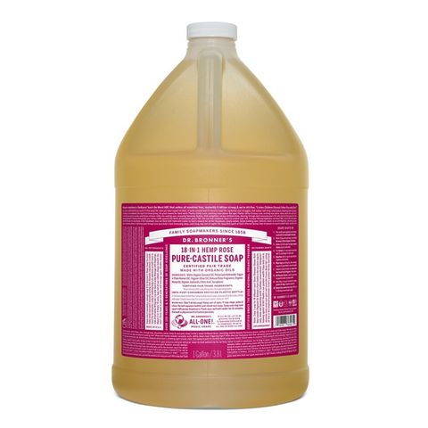 Dr Bronners Rose Oil Castile Liquid Soap 3.78L