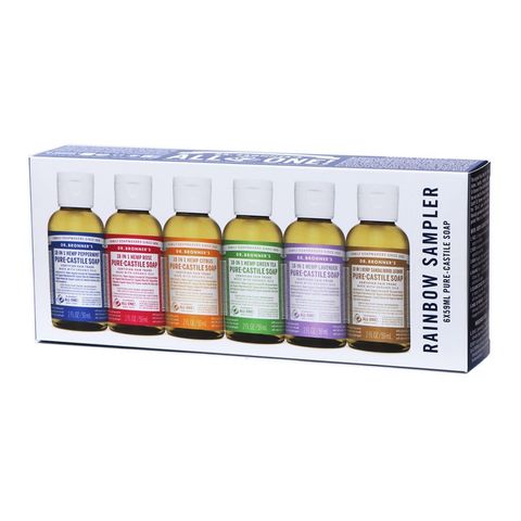 Dr Bronners Rainbow Sampler - 6 x 59ml