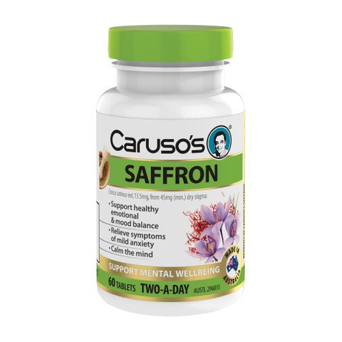 Carusos Natural Health Saffron 60 Tablets