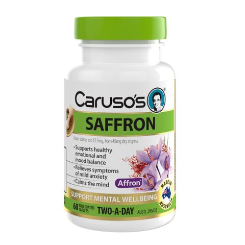 Carusos Natural Health Saffron 60 Tablets