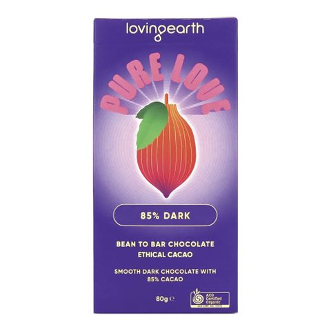 [] Loving Earth 85% Dark Chocolate Bar - 80g (Refrigerated)