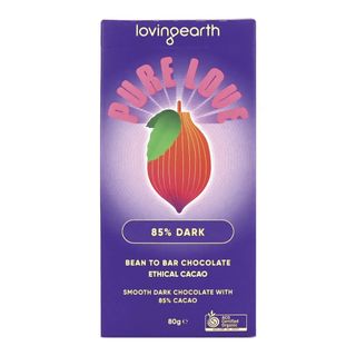 [] Loving Earth 85% Dark Chocolate Bar - 80g (Refrigerated)