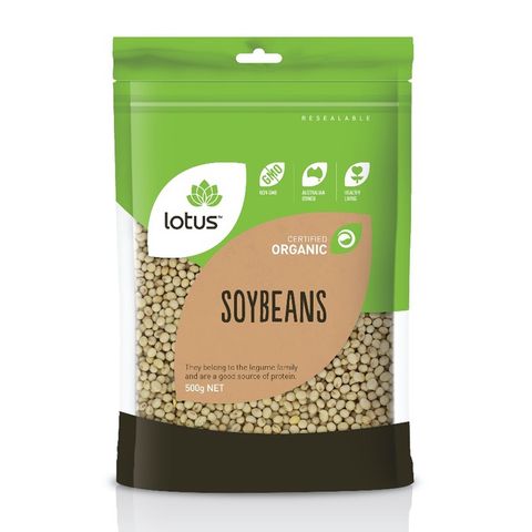 Lotus Organic Soy Beans - 500g