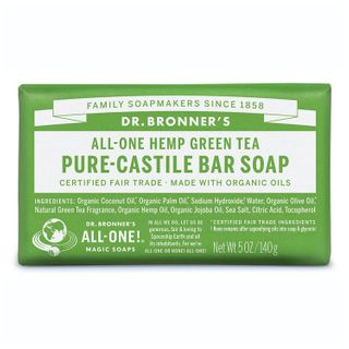 Dr Bronners Green Tea Castile Bar Soap 140g