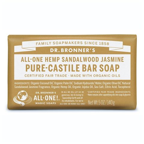 Dr Bronners Sandalwood Jasmine Castile Bar Soap 140g