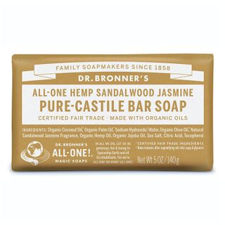 Dr Bronners Sandalwood Jasmine Castile Bar Soap 140g