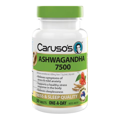 Carusos Natural Health Ashwagandha 50 Tablets