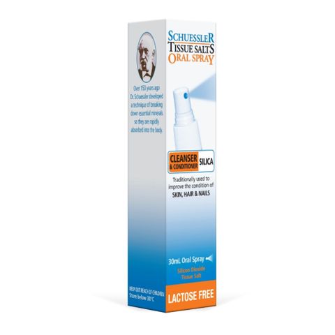 Schuessler Tissue Salts Silca Cleanser Conditioner Oral Spray - 30ml