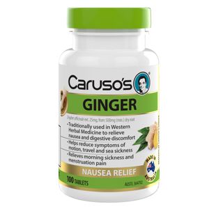 Carusos Natural Health Ginger 100 Tablets