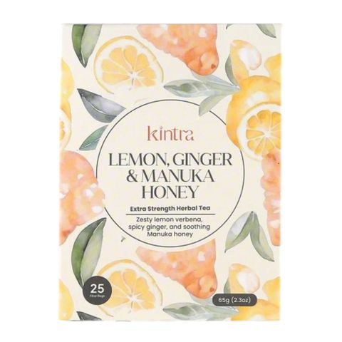Kintra Lemon, Ginger with Manuka Honey Tea - 25 Tea Bags 65g