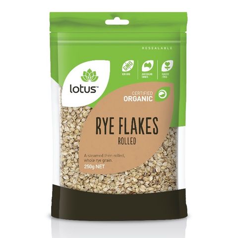 Lotus Organic Rye Flakes - 250g