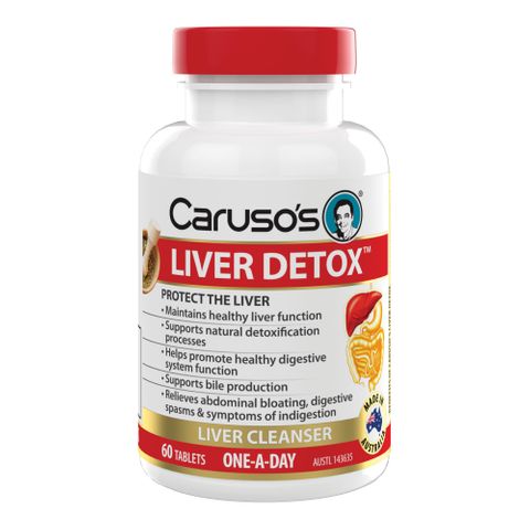 Carusos Natural Health Liver Detox 60 Tablets