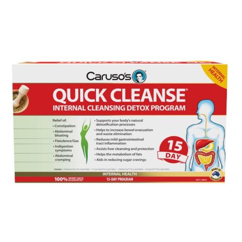 Carusos Natural Health Quick Cleanse 15 Day Detox Kit