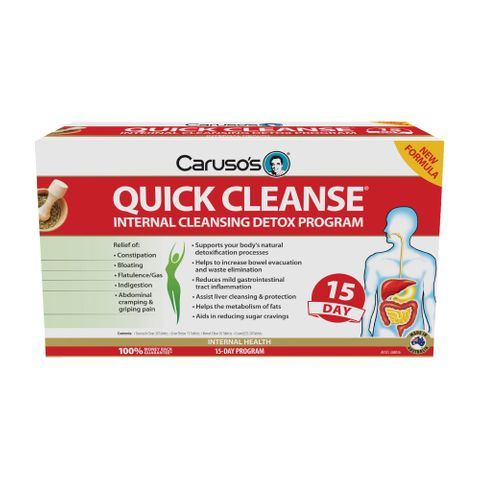 Carusos Natural Health Quick Cleanse 15 Day Detox Kit