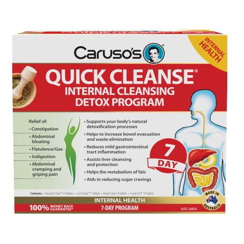 Carusos Natural Health Quick Cleanse 7 Day Detox Kit