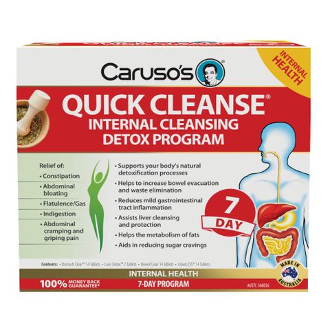 Carusos Natural Health Quick Cleanse 7 Day Detox Kit