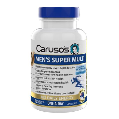 Carusos Natural Health Mens Super Multi 60 Tablets