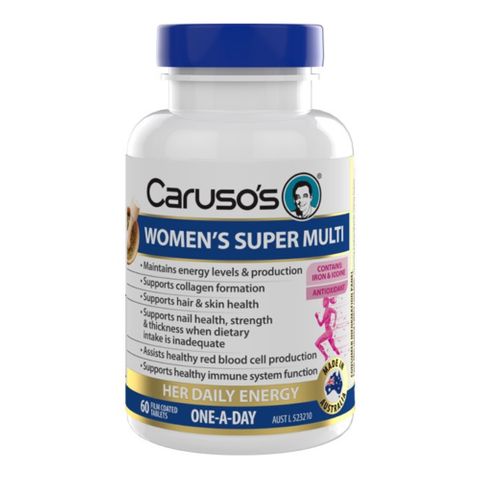 Carusos Natural Health Womans Super Multi 60 Tablets