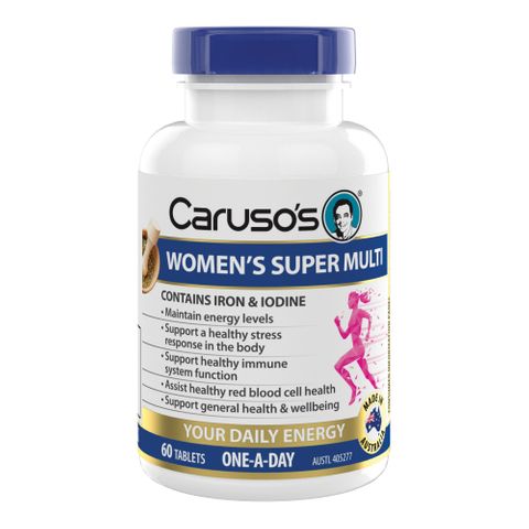 Carusos Natural Health Womans Super Multi 60 Tablets