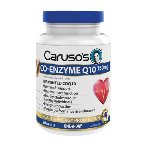 Carusos Natural Health Co-Enzyme Q10 150mg 90 Tablets