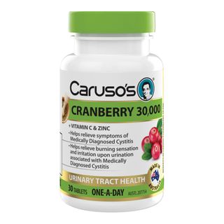 Carusos Natural Health Cranberry 30,000 30 Tablets